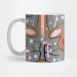 CANDY Cane Reindeer Mug